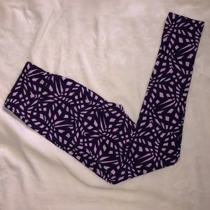 LulaRoe purple geometric patern